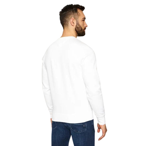 Felpa Uomo con logo sul petto Bianco Tommy Hilfiger- Francavilla Moda